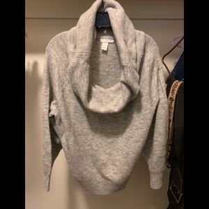 Large H&M Grey Cowl-neck sweater